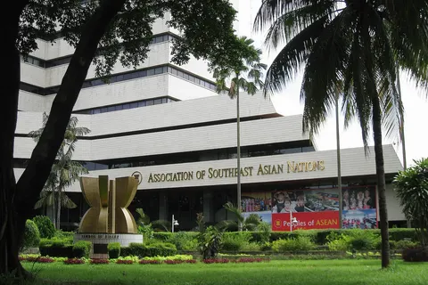 The Headquarters of Association of Southeast Asia Nations (ASEAN) in Jalan Sisingamangaraja No.70A, South Jakarta, Indonesia.