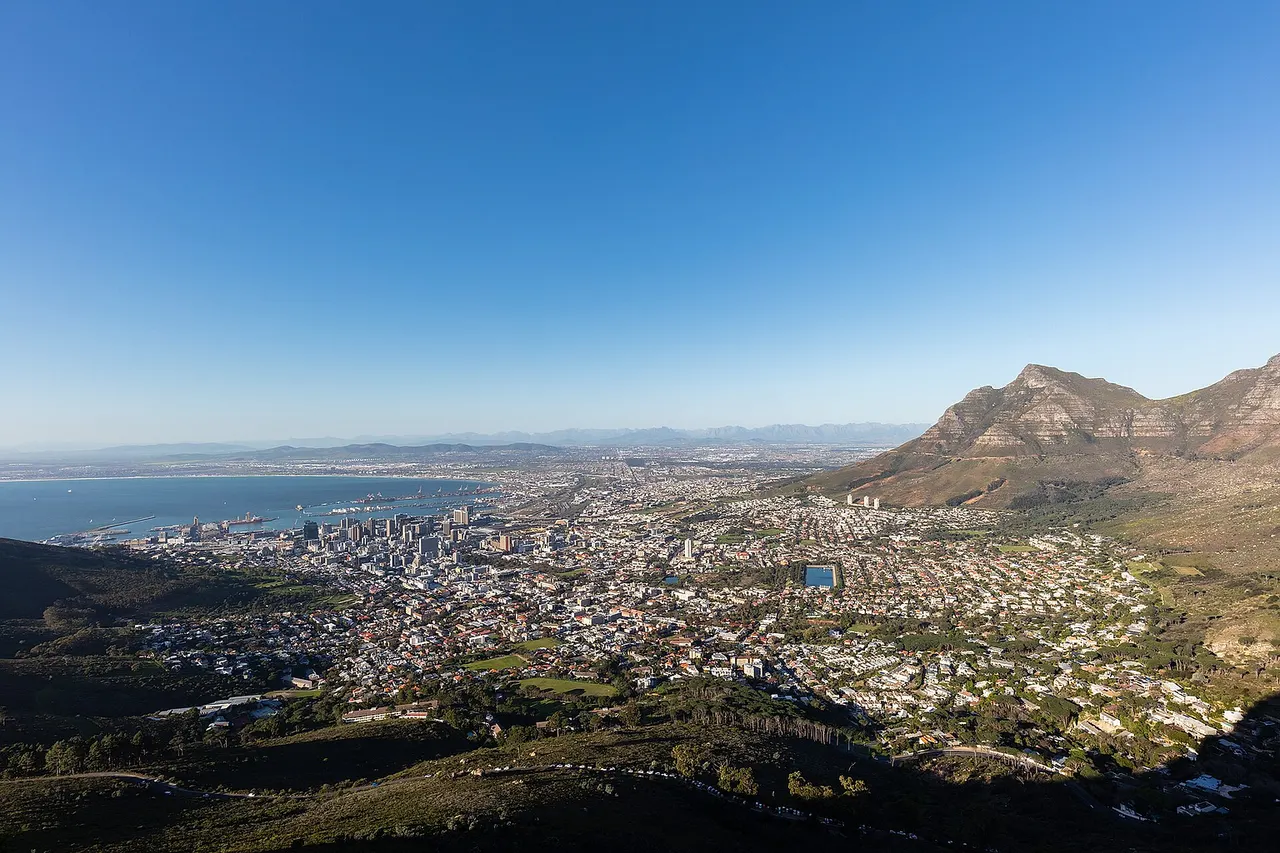 Cape Town viewed from Lion's Head, South Africa