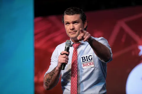 Pete Hegseth speaking with attendees at the 2018 Student Action Summit hosted by Turning Point USA at the Palm Beach County Convention Center in West Palm Beach, Florida. Please attribute to Gage Skidmore if used elsewhere.