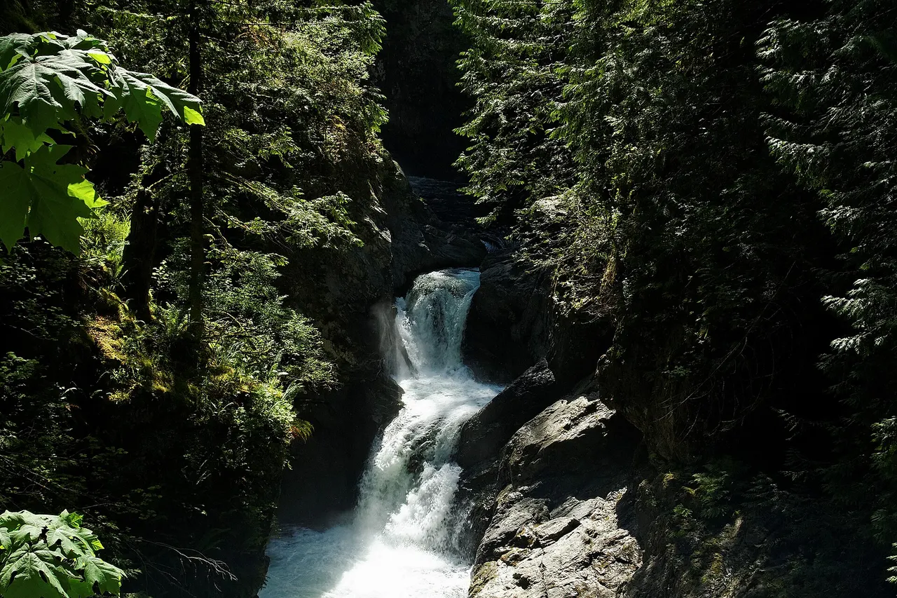 Twin Falls, on the South Fork Snoqualmie River near North Bend, Washington.