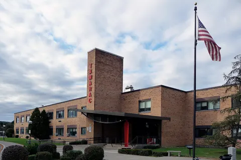 Tamarac Secondary School, part of Brunswick (Brittonkill) Central School District located outside Troy , New York , and home of Tamarac Middle School and Tamarac High School