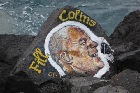 Phil Collins [Fill Colins] auf den "100 Gesichtern" beim Auditorium von Santa Cruz de Tenerife.