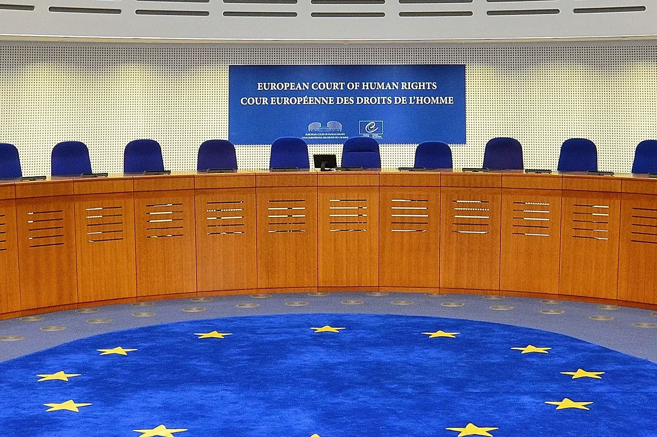 Courtroom of the European Court of Human Rights in Strasbourg