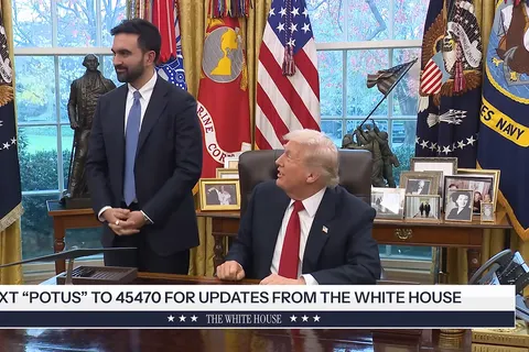 President Trump Meets with Zohran Mamdani, Mayor-Elect, New York City