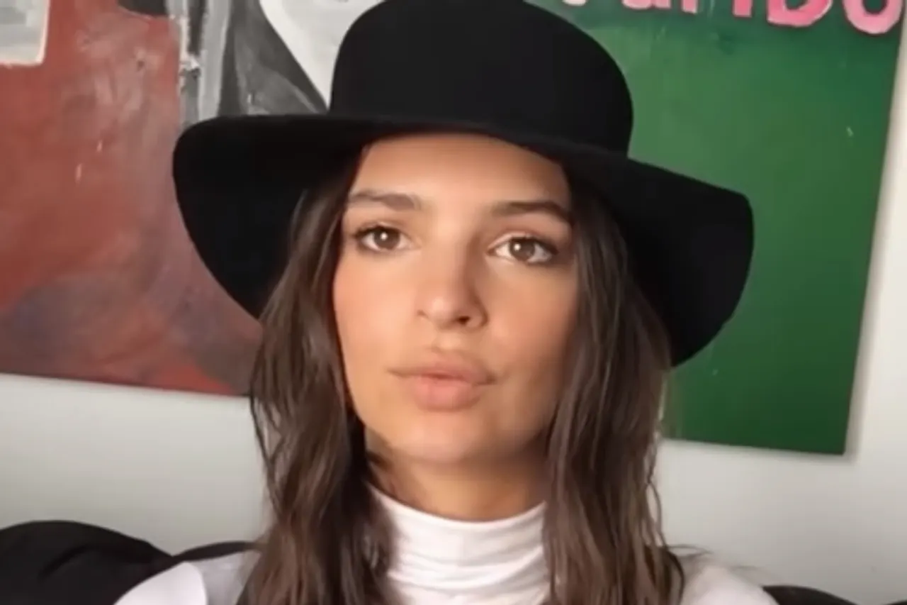 Screenshot from 2 minute interview with American model and actress Emily Ratajkowski by Harriet Verney for LOVE (magazine) , http://www.thelovemagazine.co.uk/ .