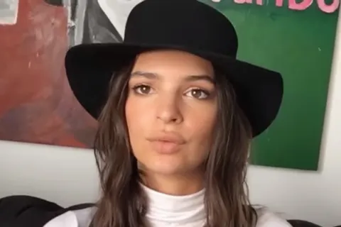 Screenshot from 2 minute interview with American model and actress Emily Ratajkowski by Harriet Verney for LOVE (magazine) , http://www.thelovemagazine.co.uk/ .