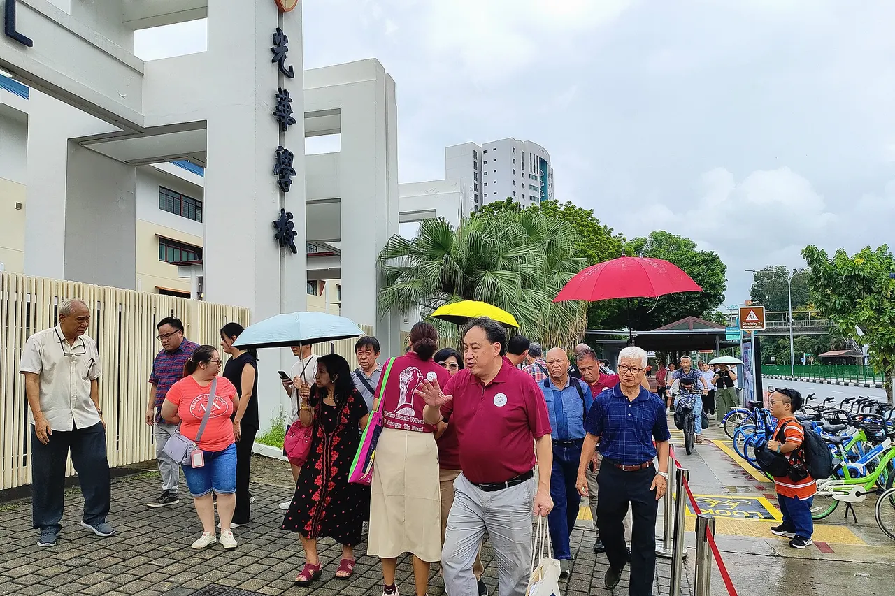 PAR Lim Tean at Nomination Day, Kong Hwa School