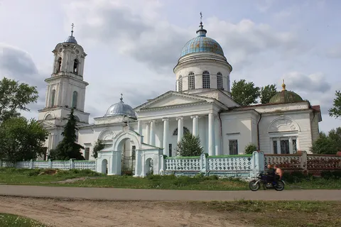 Church in settlement Krasny Bor, Shatkovsky District, Nizhny Novgorod Oblast.