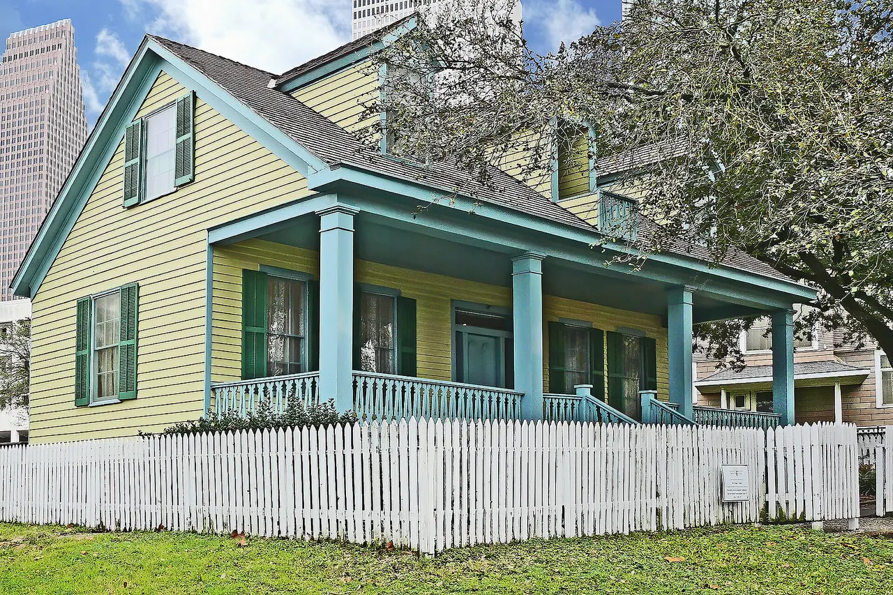 The 1868 San Felipe Cottage is an example of the vernacular architecture of Houston’s German population of the late 19th century. Originally located at 313 San Felipe Road, the structure was moved to Sam Houston Park in 1972. Primarily a repository of Texas furniture, San Felipe illustrates the cultural legacy of the German working class, one of the predominant cultural groups in Texas.