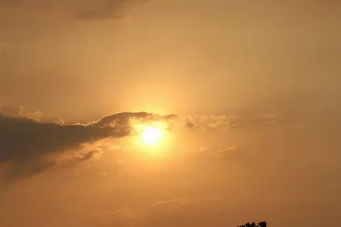 The beautiful sunset of South Sudan, Nimule