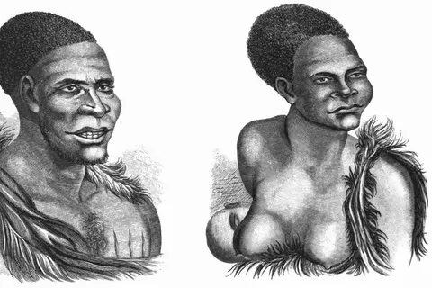 Tasmanian man and women