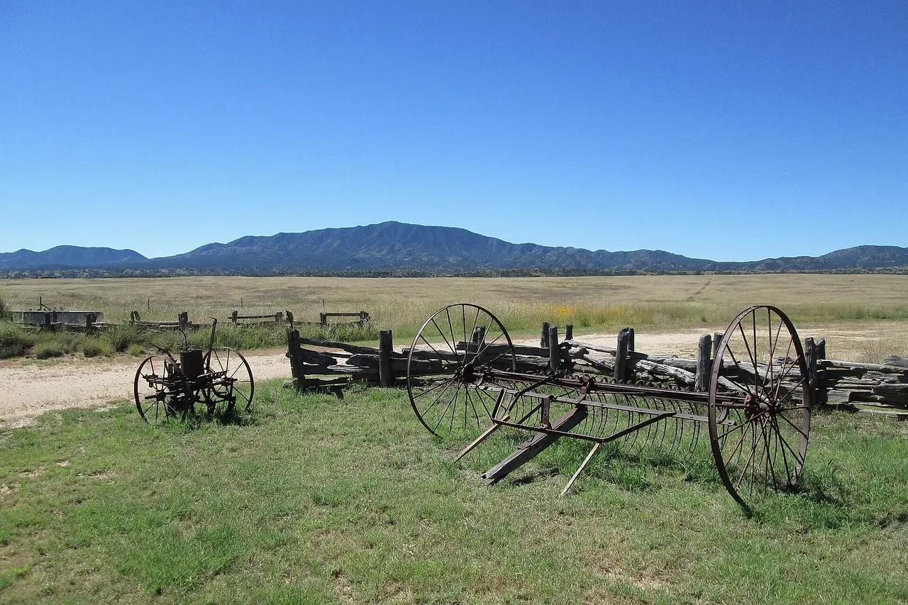 Old farm equipment at the San Rafael Ranch, in Santa Cruz County, Arizona.