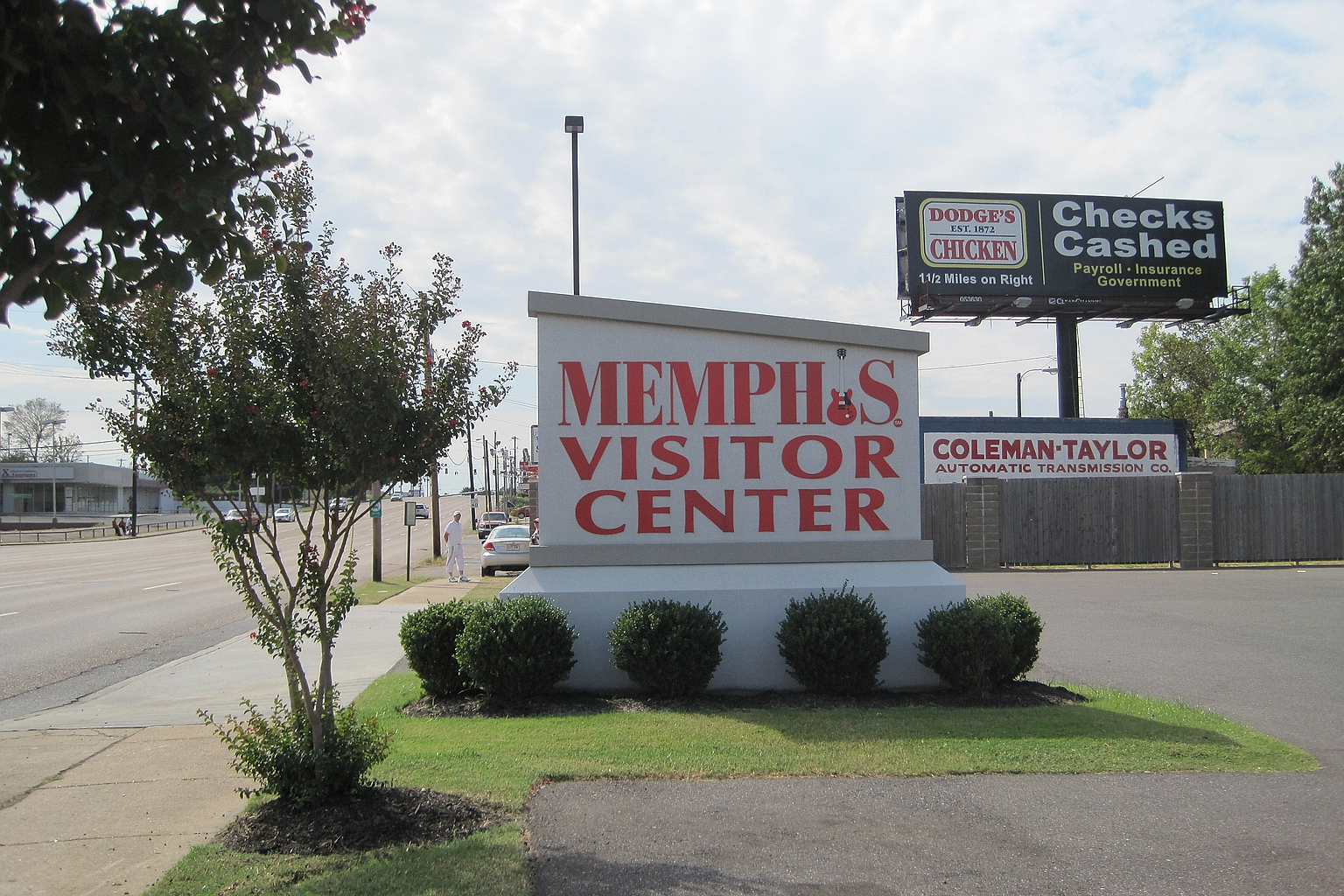Visitor Center on Elvis Presley Boulevard at Brooks Road in Memphis, Tennessee.