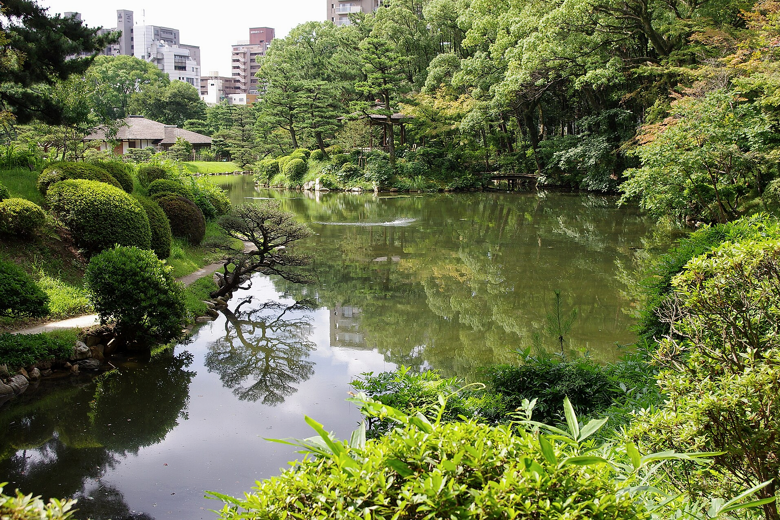Shukkei-en Garden in the city of Hiroshima