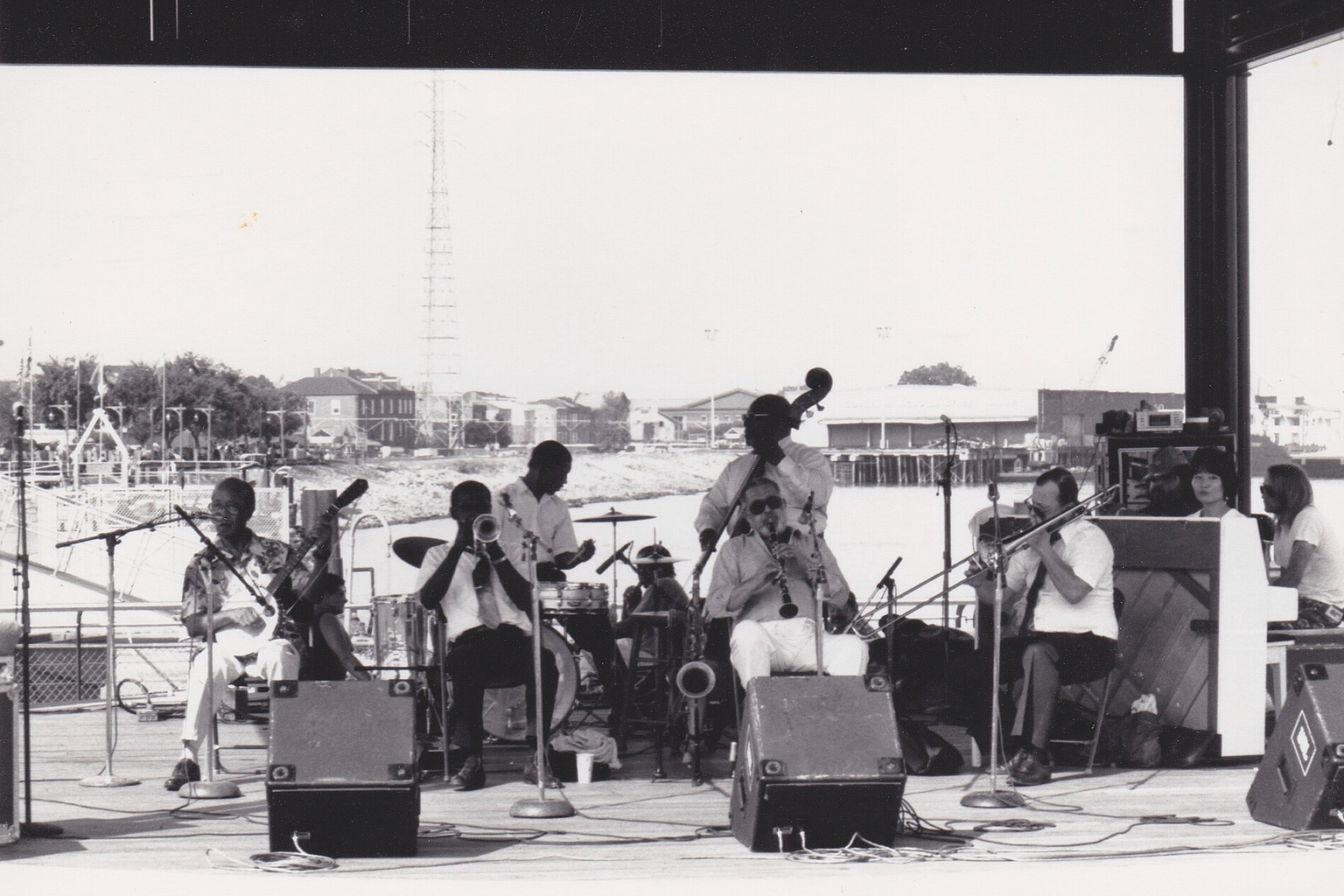 Danny Barker's Jazz Hounds, Woldenberg Park New Orleans, 1990