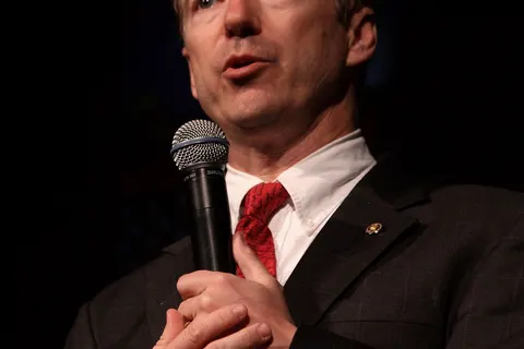United States Senator Rand Paul speaking at the Night of the Rising Stars in Des Moines, Iowa.