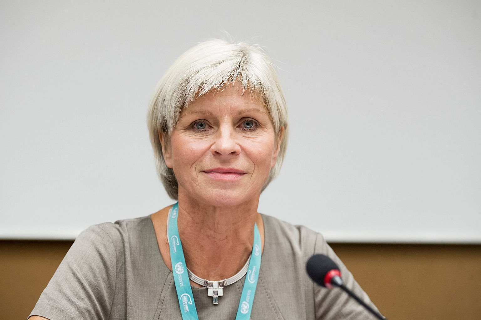 Verena Utzinger, President, SABC attends the « Talking Business Africa II » interactive session during the Wolrd invesment Forum 2018, palais des Nations. 24 October 2018. UNCTAD Photo by Violaine Martin