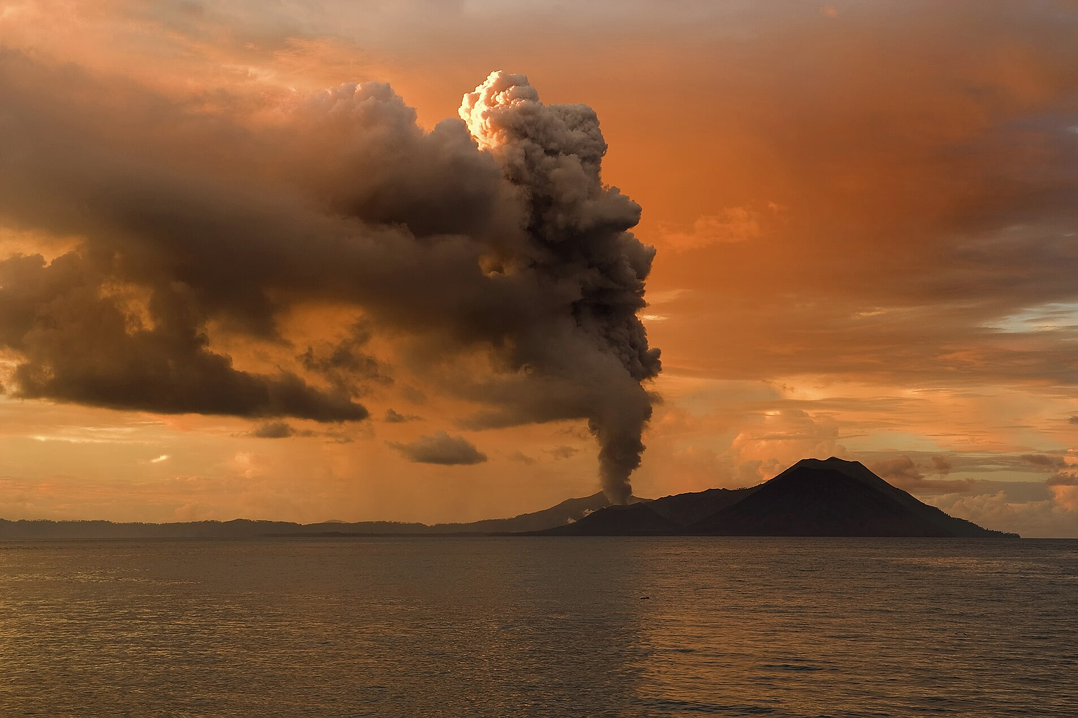 Tuvurvur volcano - part of Rabaul Caldera –– Papua New Guinea