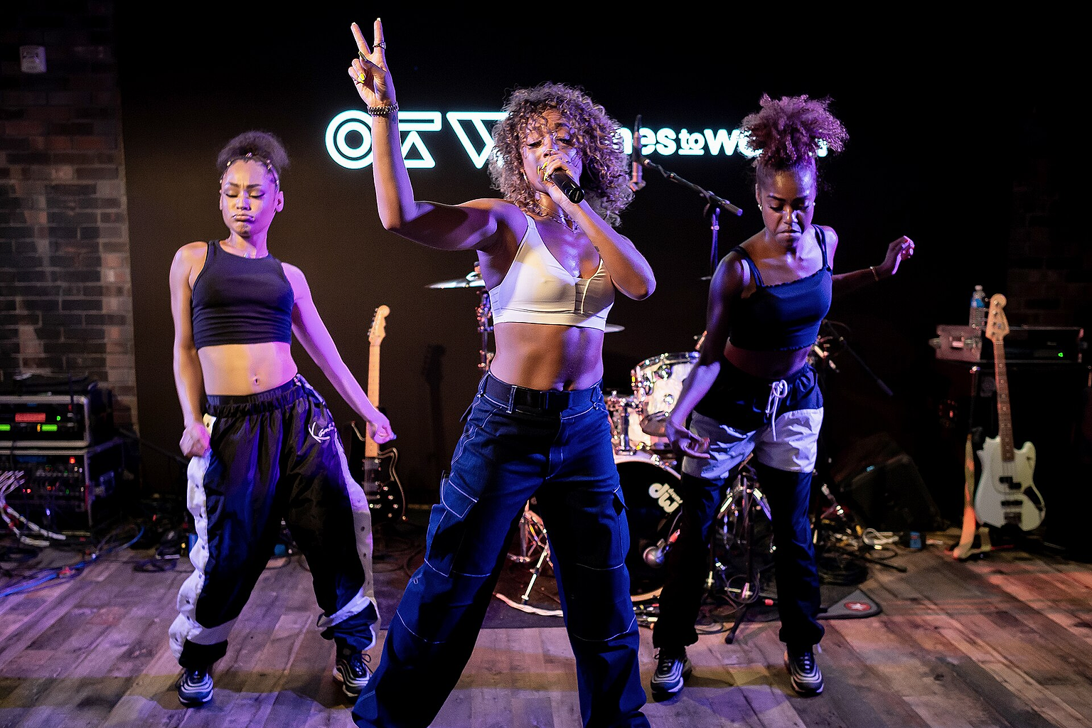 DaniLeigh performing live at the Ones To Watch "All Eyes On..." showcase at Live Nation in Beverly Hills, Los Angeles, California, on Wednesday, July 11, 2018.