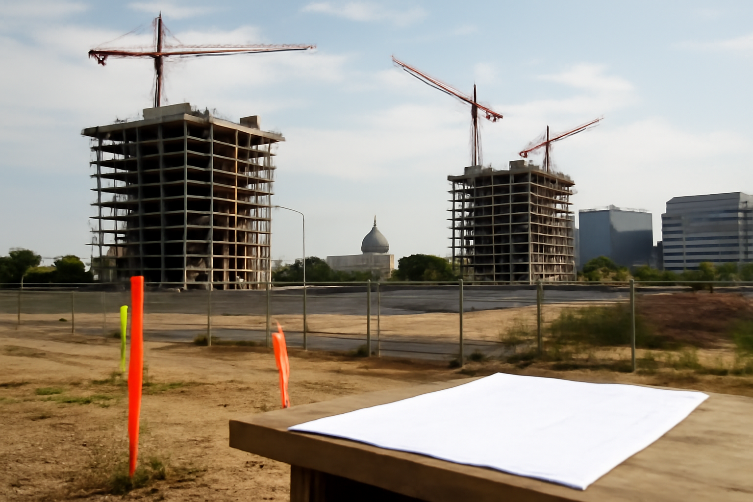 General business and trade setting with a clear real-world economic focal point.