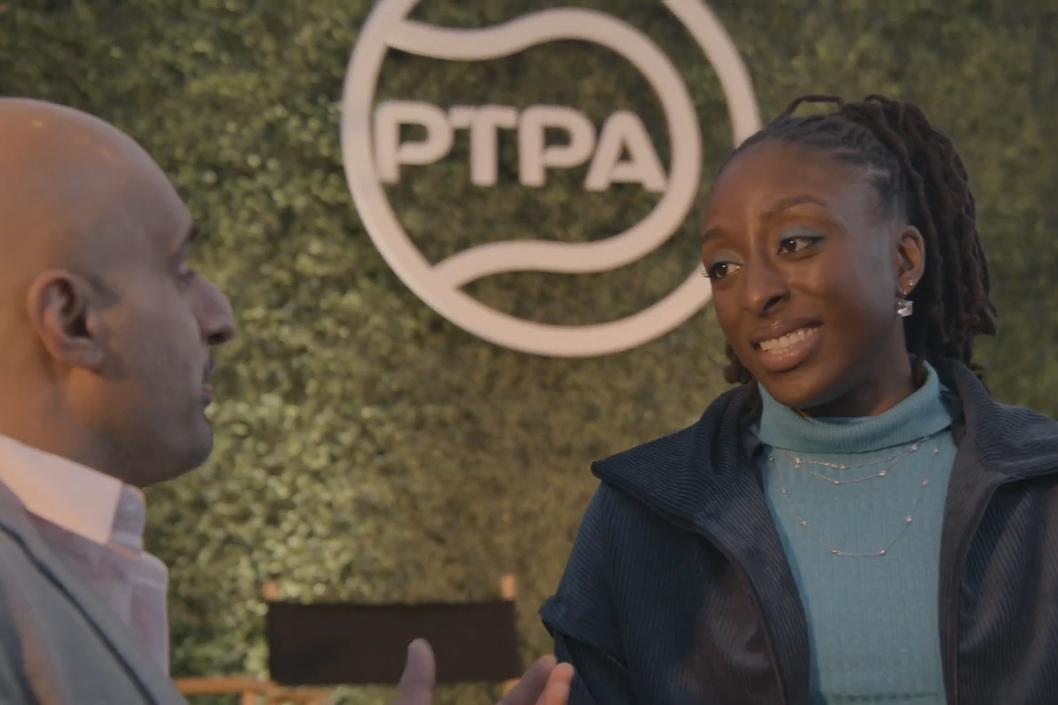 Nneka Ogwumike at a Professional Tennis Players Association (PTPA) event in Indian Wells, California, in March 2016 YouTube description : Nneka Ogwumike, President of the WNBPA, shares how she came to serving in her current role and the surprises that came with it.