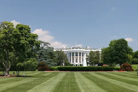 Lawn in front of the White House, Washington, DC.