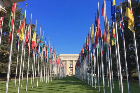 United Nations Office at Geneva Flags