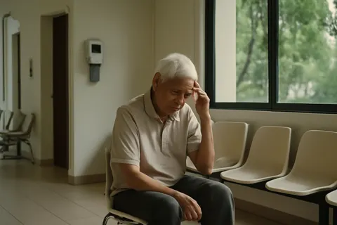 Grounded editorial scene illustrating Studies show rising depression rates among Singaporean seniors and many plan to keep working post-retirement, highlighting the importance of purpose beyond employment.