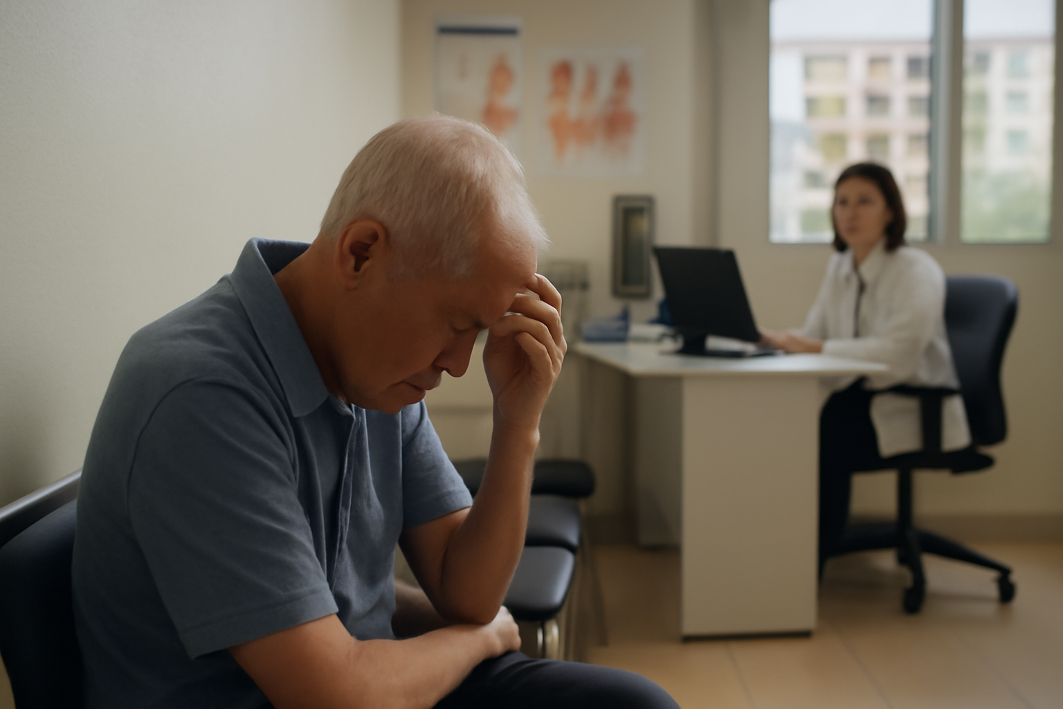 Grounded editorial scene illustrating As many seniors in Singapore face increased depression rates post-retirement, experts emphasize the importance of purpose beyond employment.