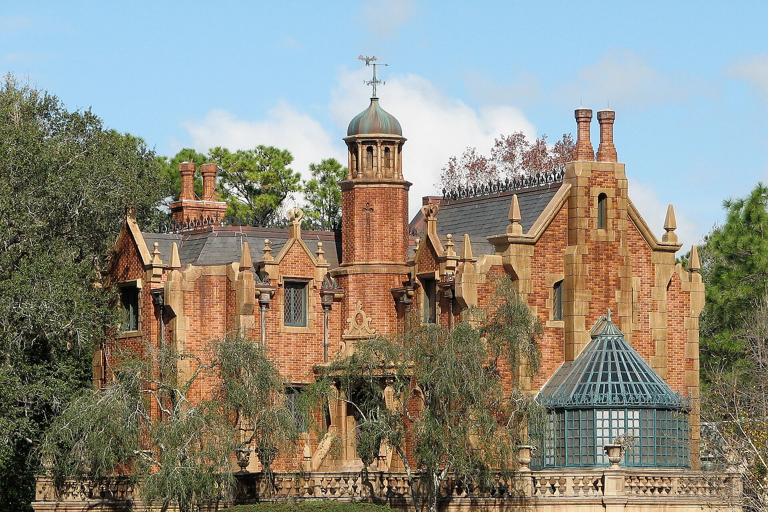 The Haunted Mansion at the Magic Kingdom in Florida.