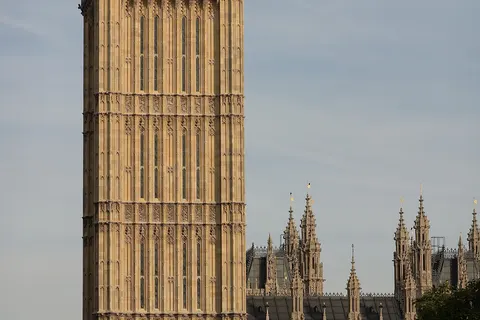 The Clock Tower of the Palace of Westminster, colloquially known as "Big Ben", in Westminster, London, England.
