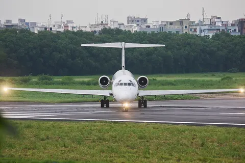 United Airways McDonnell Douglas MD-83 S2-AEU head on shot at Hazrat Shahjalal International Airport, Dhaka - VGHS / DAC