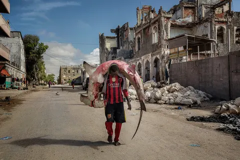 This is an image of "African people at work" from
