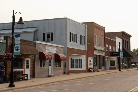 Main Street Osakis, Minnesota, USA