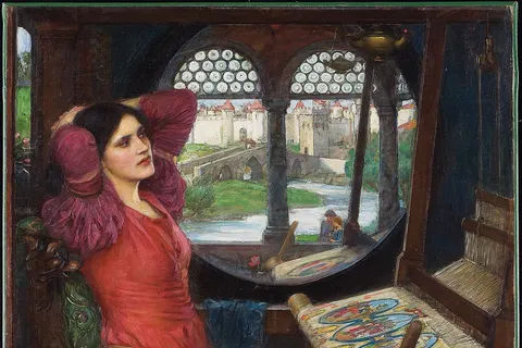 "I am half sick of shadows," said the Lady of Shalott title QS:P1476,en:" "I am half sick of shadows," said the Lady of Shalott " label QS:Len," "I am half sick of shadows," said the Lady of Shalott " label QS:Lru,""О, я от призраков — больна!" — печалилась Шалот" label QS:Lpl,""Dość mam już półmroku" rzekła Pani z Shalott"