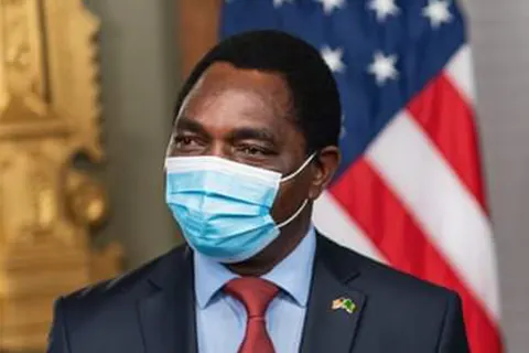 President Hichilema meets with U.S. Vice President Kamala Harris at the White House