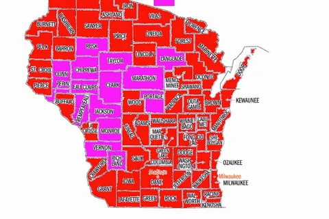 Resultado de las primarias de WIsconsin por condados