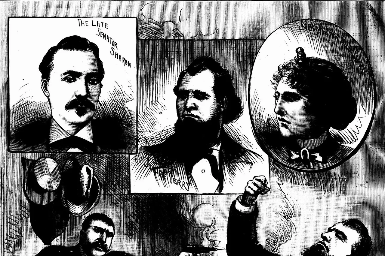The Shooting of Judge Terry. Scenes in and about the Lathrop, Cal., depot where Marshal Nagle killed the famous husband of Sarah Althea Hill-Sharon-Terry