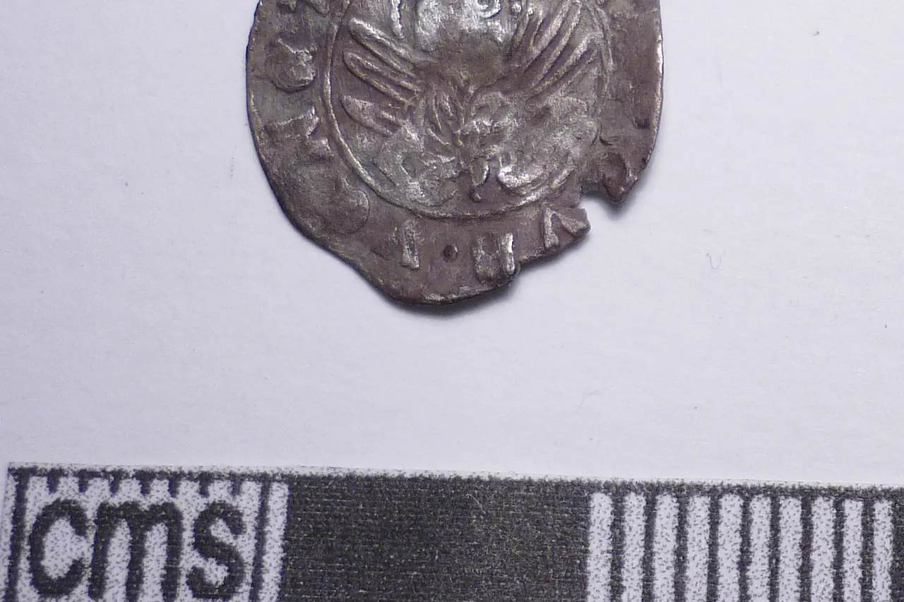 A medieval silver Venetian soldino of Michele Steno (1400-1413 ). Reverse depicting winged and nimbate lion of St Mark facing . Minted in Venice. This coin measures 14.42mm in diameter and weighs 0.321g. It has suffered some very slight losses at various points of its circumference.