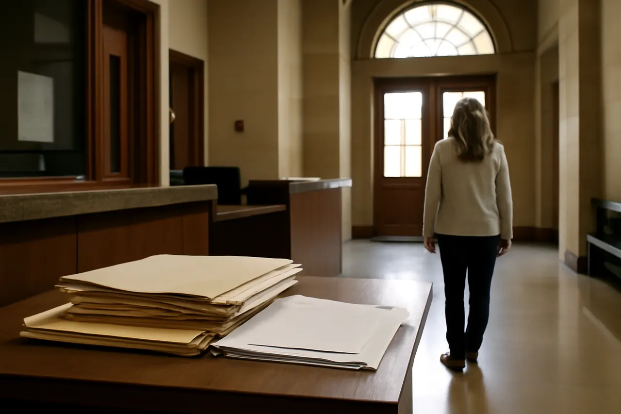 Grounded editorial scene illustrating Tommy Pope, who prosecuted Susan Smith, says female jurors might be less sympathetic to Lindsay Clancy's postpartum psychosis defense than anticipated.