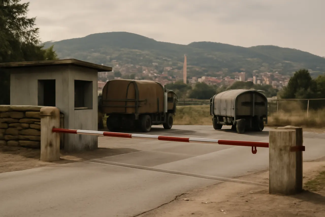 Grounded editorial scene illustrating Ratko Mladic, responsible for the 1995 massacre of at least 8,000 Muslims in Bosnia, passed away while detained by the United Nations.