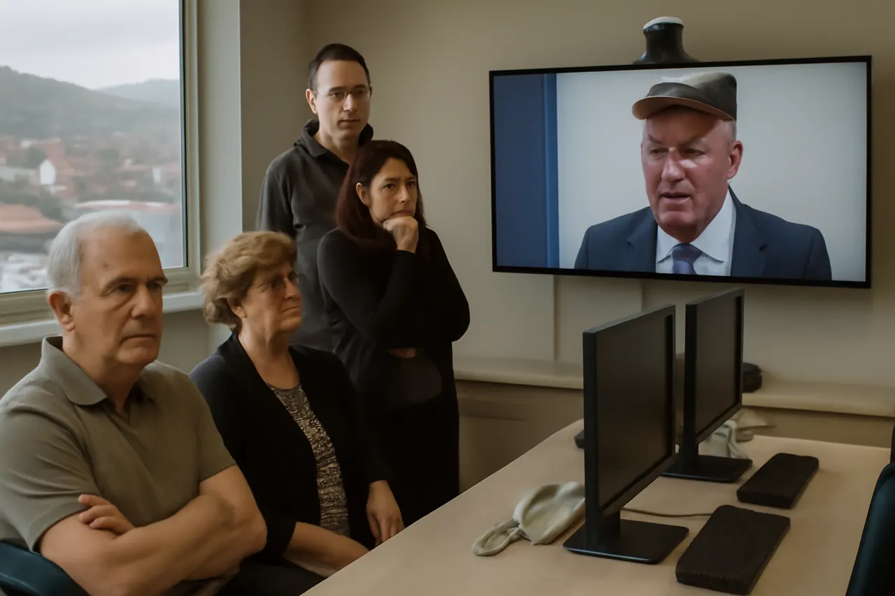 Grounded editorial scene illustrating Bosnians express strong sentiments following the death of Ratko Mladic, convicted for genocide and crimes against humanity during the Bosnian War.